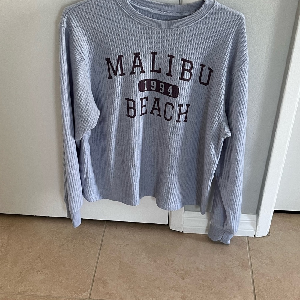 Modern Lux Light Blue Long Sleeve Tee